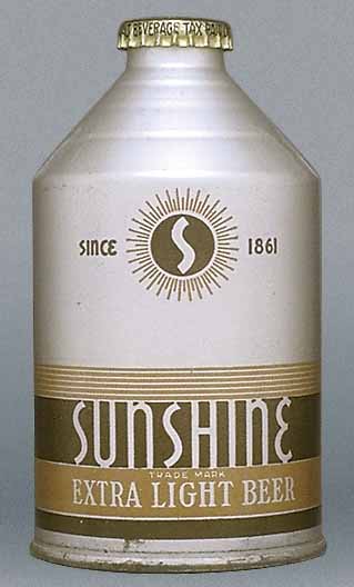 Sunshine Extra Light Beer Crowntainer