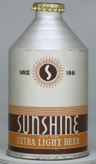 Sunshine Extra Light Beer Crowntainer