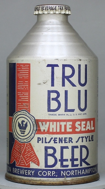 Tru Blue White Seal Pilsener Beer Crowntainer