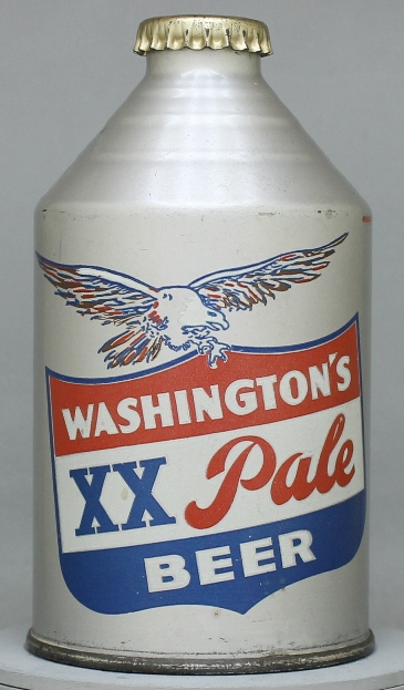 Washington's Xx Pale Beer Crowntainer