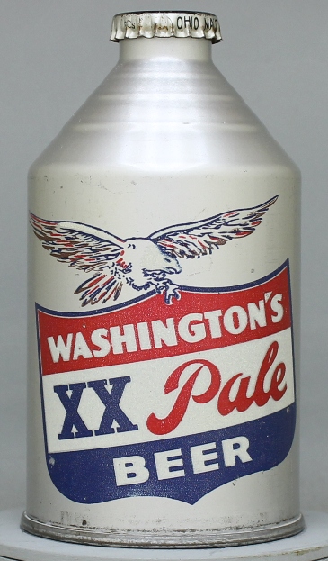 Washington's Xx Pale Beer Crowntainer