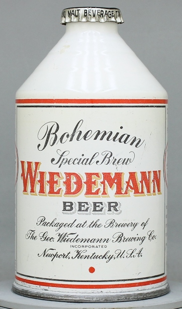 Wiedemann Bohemiam Special Brew Beer Crowntainer