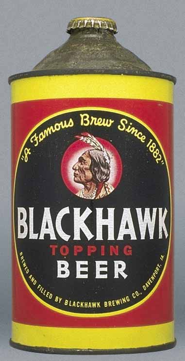 Blackhawk Topping Beer Quart