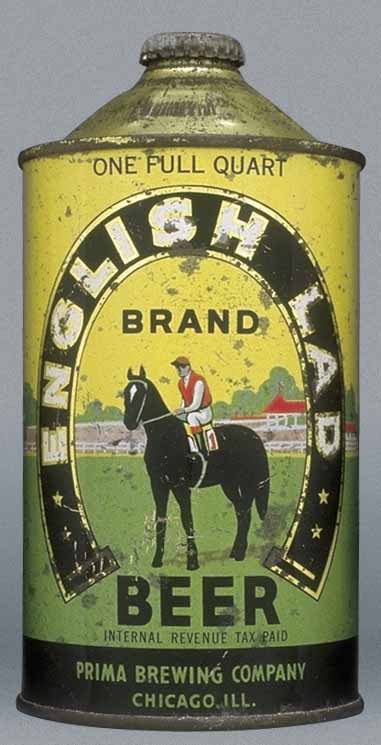 English Lad Brand Beer Quart