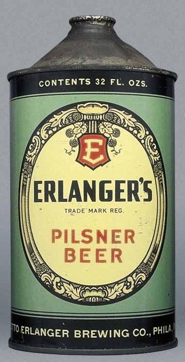 Erlanger's Pilsner Beer Quart