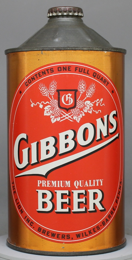 Gibbons Premium Quality Beer Quart