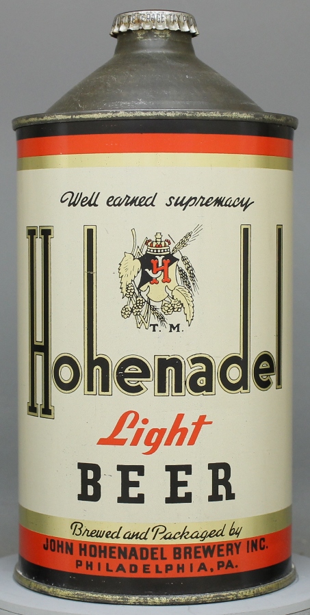 Hohenadel Light Beer Quart