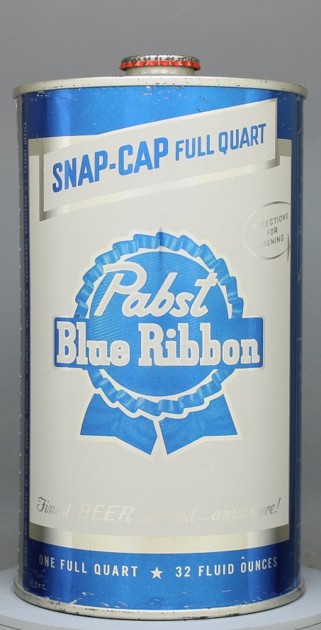 Pabst Blue Ribbon Beer Quart