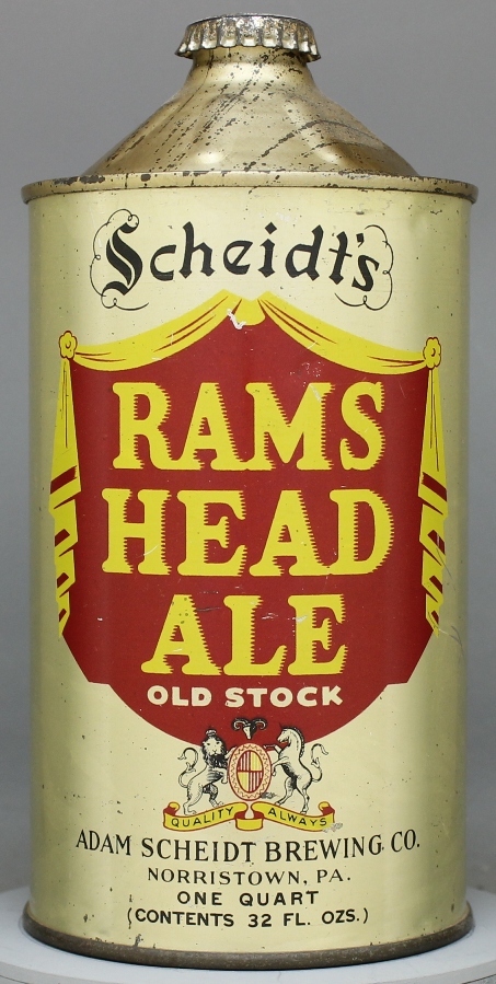 Scheidt's Rams Head Ale Quart