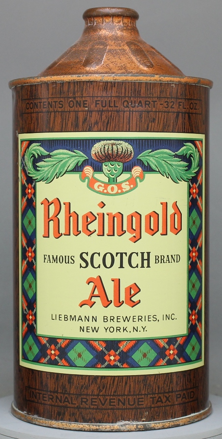 Rheingold Scotch Brand Ale Quart