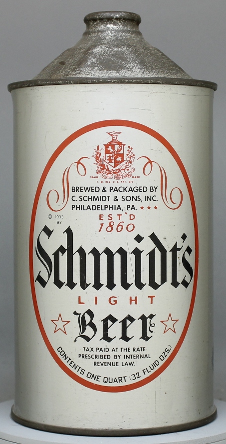 Schmidt's Light Beer Quart