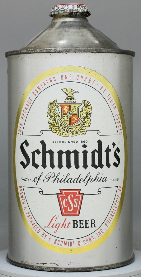 Schmidt's Light Beer Quart
