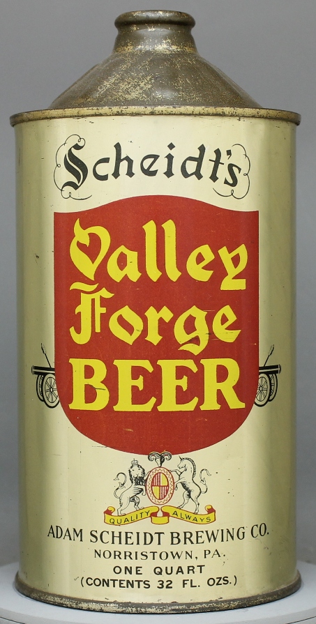 Scheidt's Valley Forge Beer Quart