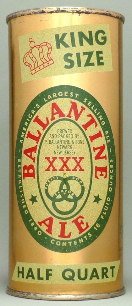 Ballantine XXX Ale Pint Can