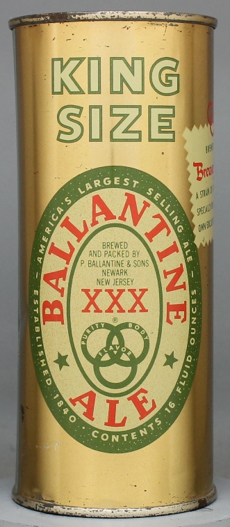 Ballantine XXX Ale Pint Can