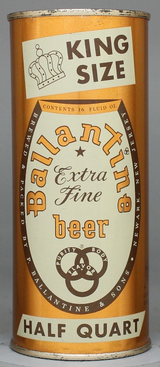 Ballantine Extra Fine Beer Pint Can