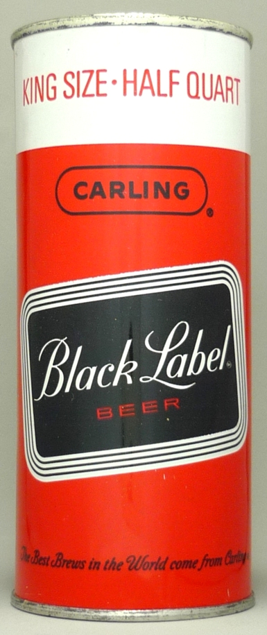 Black Label Beer Pint Can