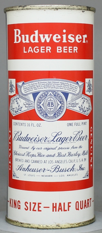 Budweiser Lager Beer Pint Can
