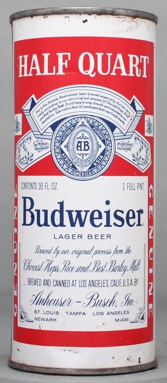 Budweiser Lager Beer Pint Can