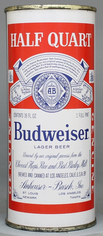 Budweiser Lager Beer Pint Can