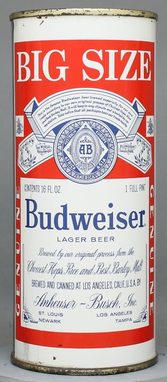 Budweiser Lager Beer Pint Can