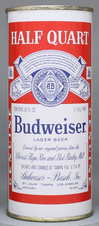 Budweiser Lager Beer Pint Can