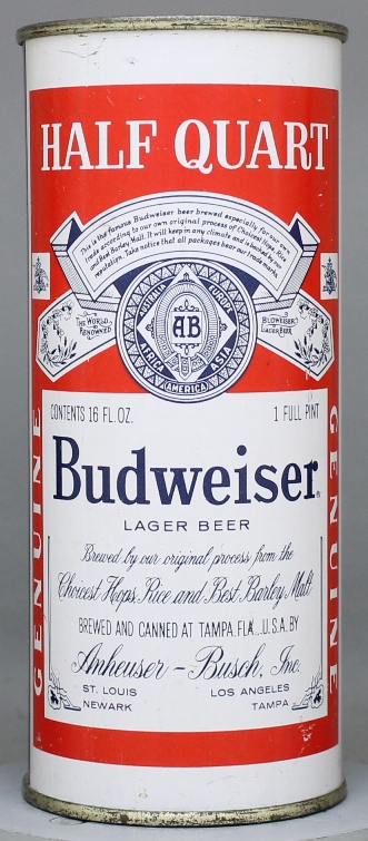 Budweiser Lager Beer Pint Can
