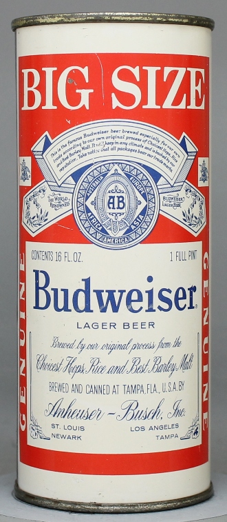 Budweiser Lager Beer Pint Can