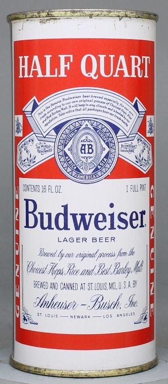 Budweiser Lager Beer Pint Can