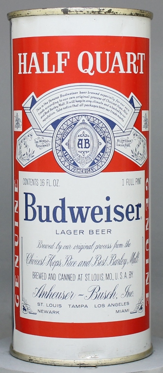 Budweiser Lager Beer Pint Can