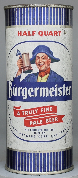 Burgermeister Pale Beer Pint Can