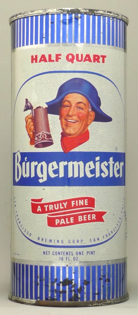 Burgermeister Pale Beer Pint Can