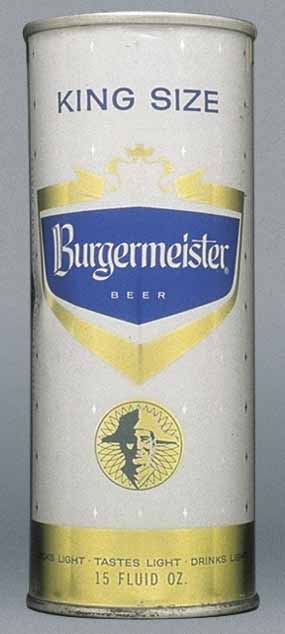 Burgermeister Beer Pint Can