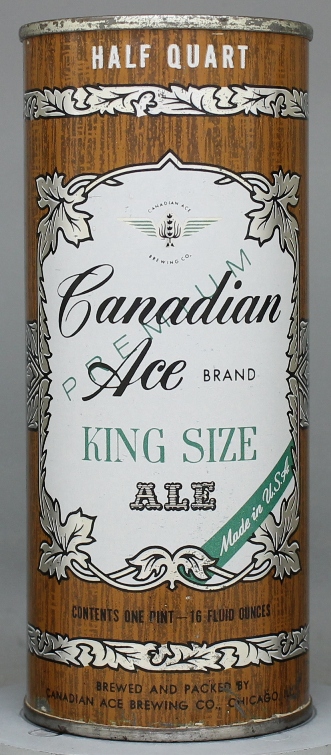 Canadian Ace Premium Ale Pint Can