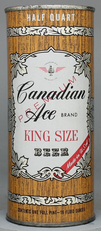 Canadian Ace Premium Beer Pint Can