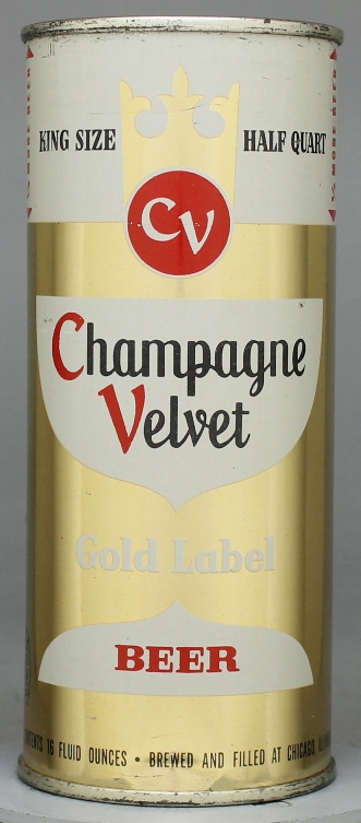 Champagne Velvet Gold Label Beer Pint Can
