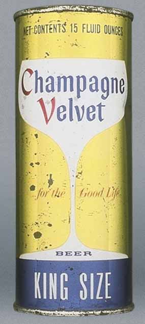 Champagne Velvet Beer Pint Can