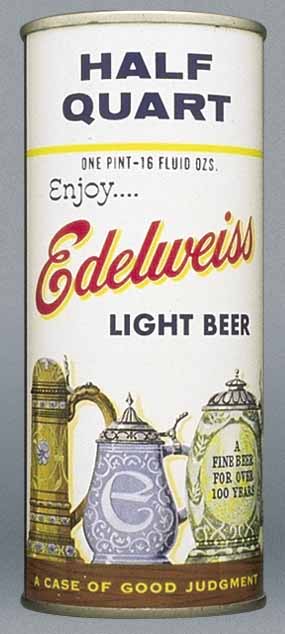 Edelweiss Light Beer Pint Can