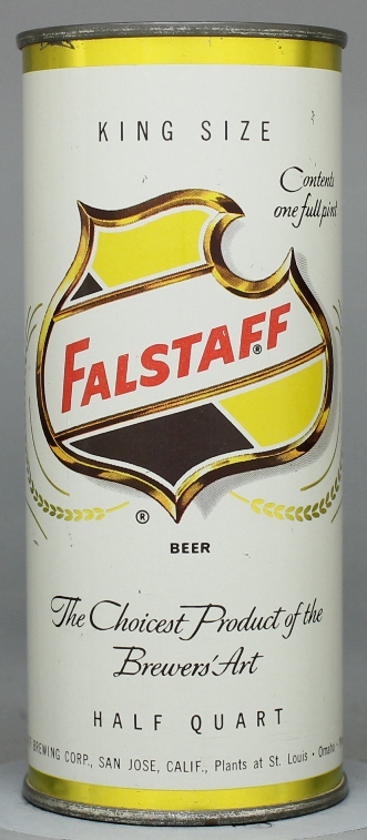 Falstaff Beer Pint Can