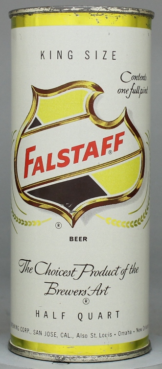Falstaff Beer Pint Can