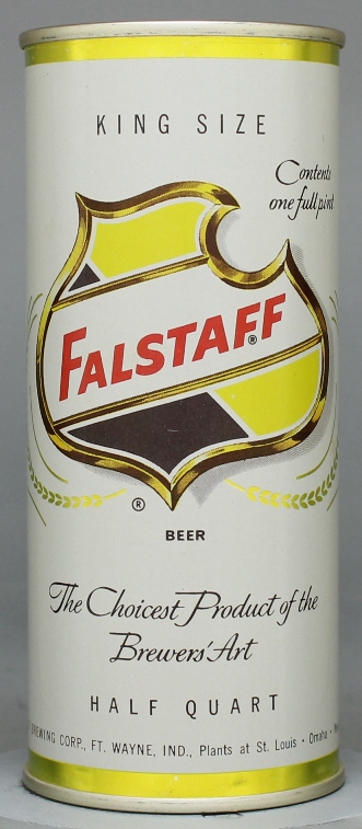 Falstaff Beer Pint Can