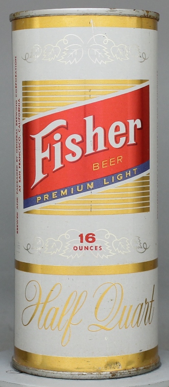 Fisher Premium Light Beer Pint Can