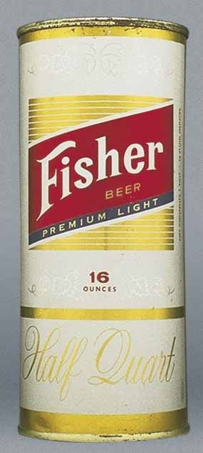 Fisher Premium Light Beer Pint Can