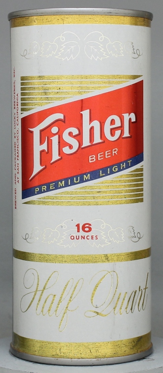 Fisher Premium Light Beer Pint Can