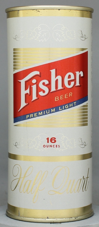 Fisher Premium Light Beer Pint Can