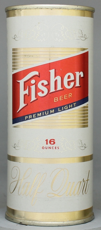 Fisher Premium Light Beer Pint Can