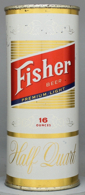 Fisher Premium Light Beer Pint Can