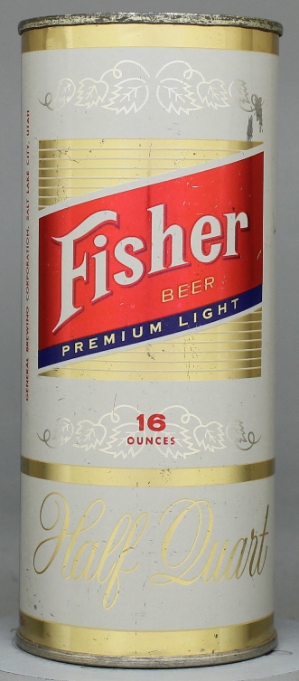 Fisher Premium Light Beer Pint Can
