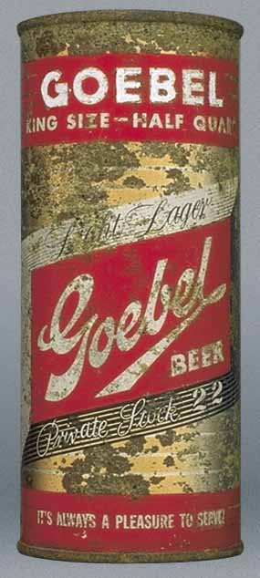 Goebel Light Lager Pr. St. 22 Beer Pint Can