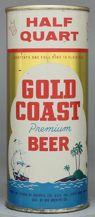 Gold Coast Premium Lager Beer Pint Can